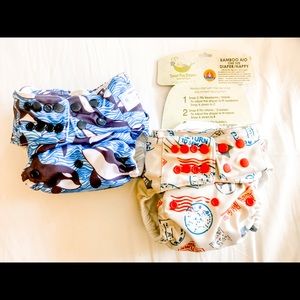 Bamboo AIO one size - two diapers